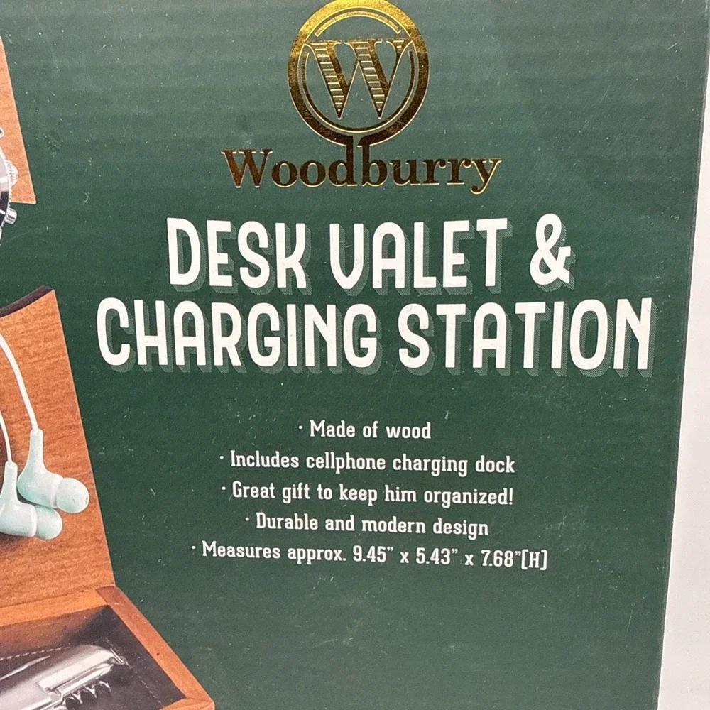 Woodbury Desk Valet Charging Station and Organizer in‎ 1 NEW in box